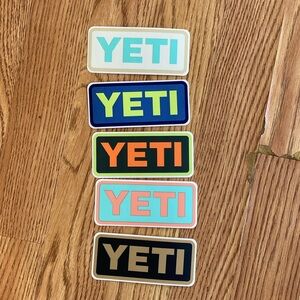 5 Yeti stickers